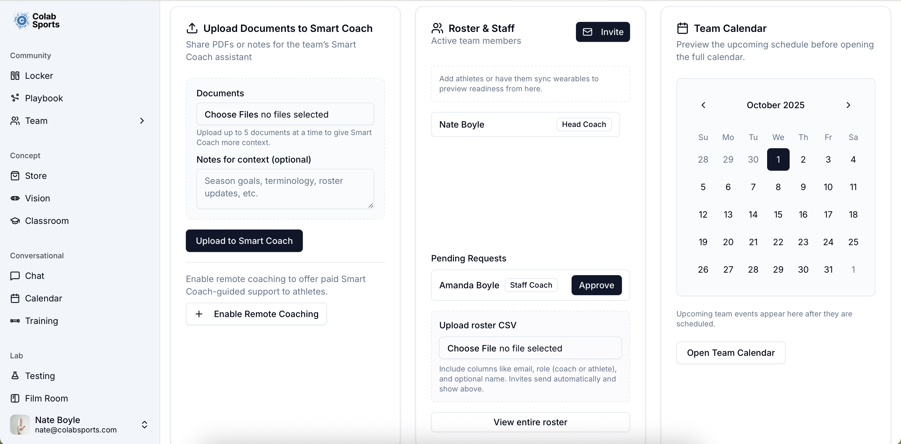 Colab Sports sponsorship